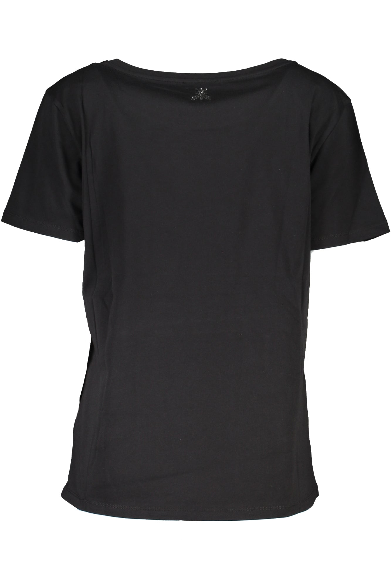 PATRIZIA PEPE Damen T-Shirt Schwarz – Kurzarm mit Weithals-Ausschnitt | soulluna.de Zweitbild