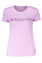PATRIZIA PEPE DAMEN KURZARM T-SHIRT LILA