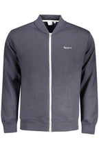 PEPE JEANS HERREN BLAUES SWEATSHIRT MIT REISSVERSCHLUSS