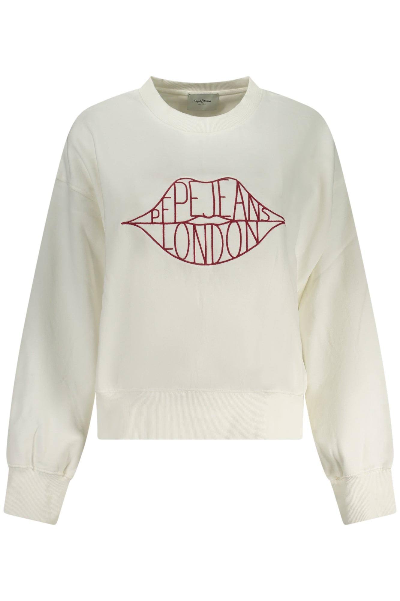 PEPE JEANS DAMEN WEISSES SWEATSHIRT MIT REISSVERSCHLUSS Hauptbild