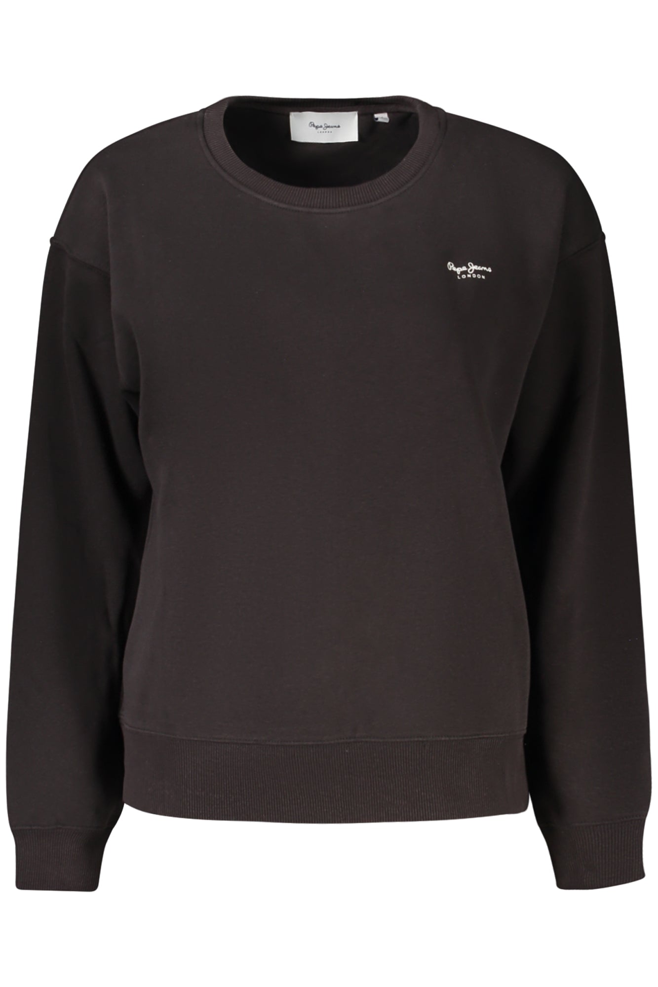 PEPE JEANS Damen Sweatshirt – Langarm, aus Baumwolle Schwarz