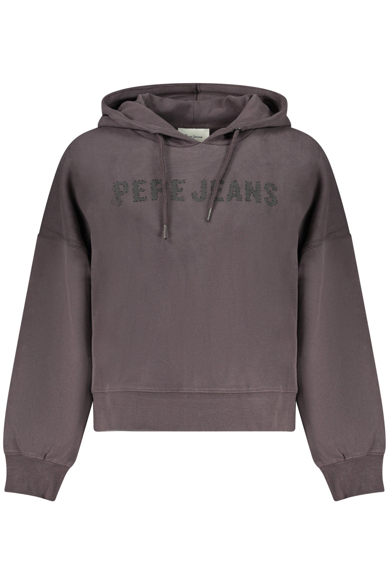 Pepe Jeans Sweatshirt Damen – Hoodie mit Reißverschluss und Strass-Applikationen Schwarz Hauptbild