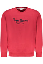 PEPE JEANS HERREN ROTES SWEATSHIRT MIT REISSVERSCHLUSS