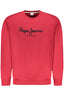 PEPE JEANS HERREN ROTES SWEATSHIRT MIT REISSVERSCHLUSS