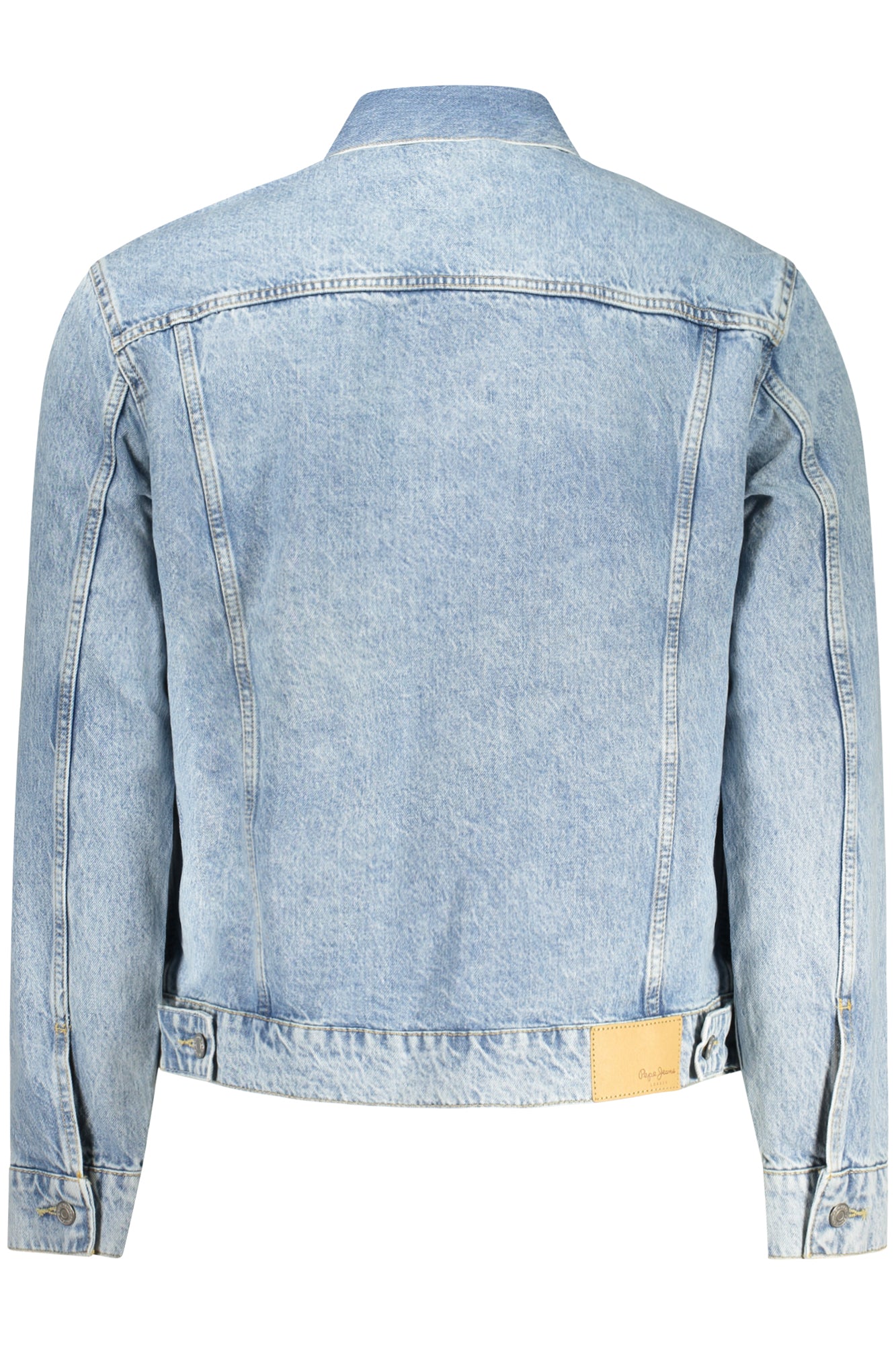 Pepe Jeans Herren-Jeansjacke blau – Used-Look mit 4 Taschen für den Alltag Hellblau