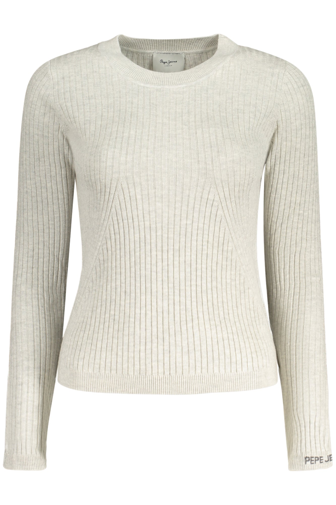 Pepe Jeans Pullover Damen – Blauer Kannnetzpullover mit Stickerei | soulluna.de Zweitbild