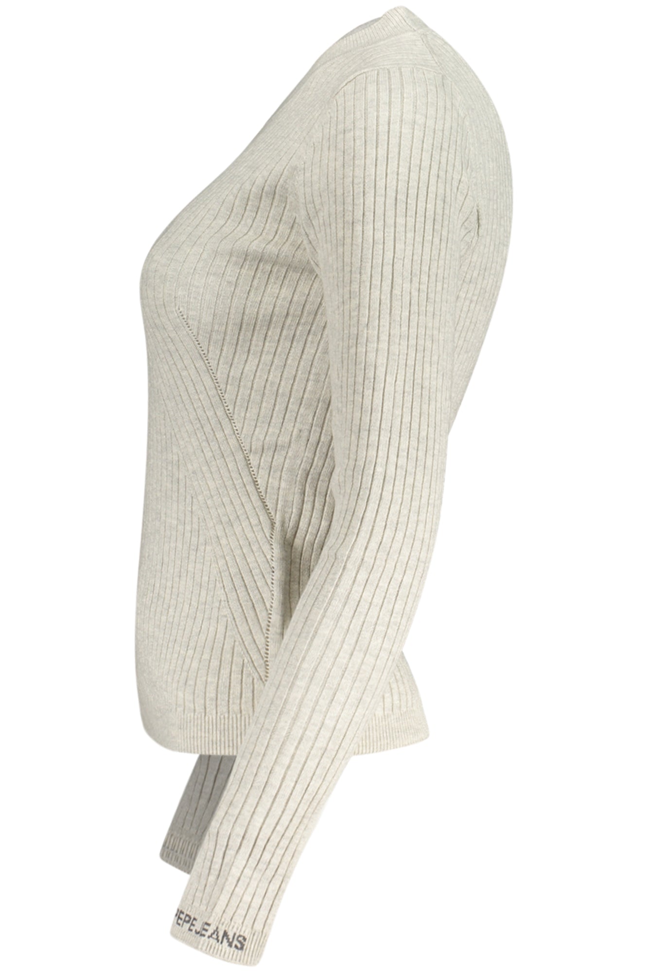 Pepe Jeans Pullover Damen – Blauer Kannnetzpullover mit Stickerei | soulluna.de Grau