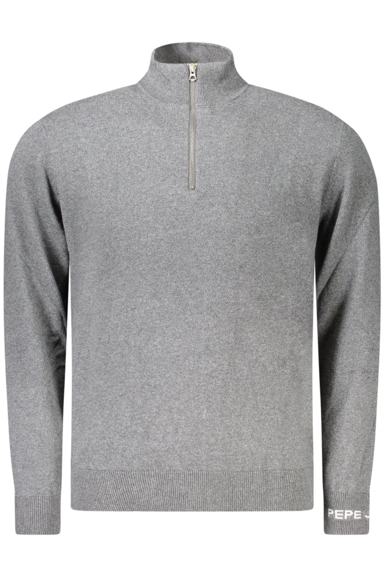 Pepe Jeans Pullover Herren – Grüner Langarmpullover mit Halb-Reißverschluss für Herbst/Winter Grau