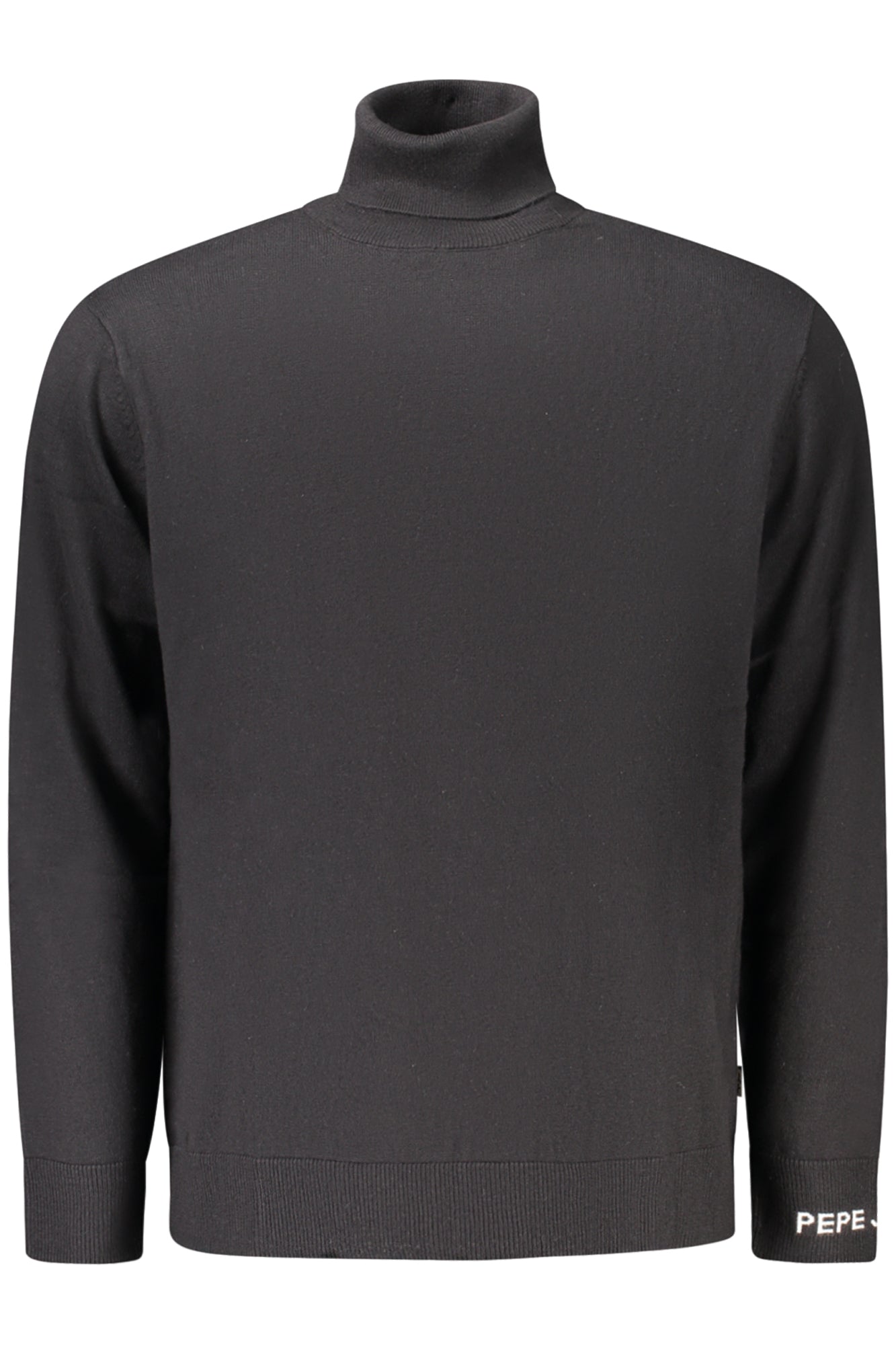 Pepe Jeans Pullover Herren – Schwarzer Rollkragen mit Logo-Stickerei für Herbst/Winter Schwarz