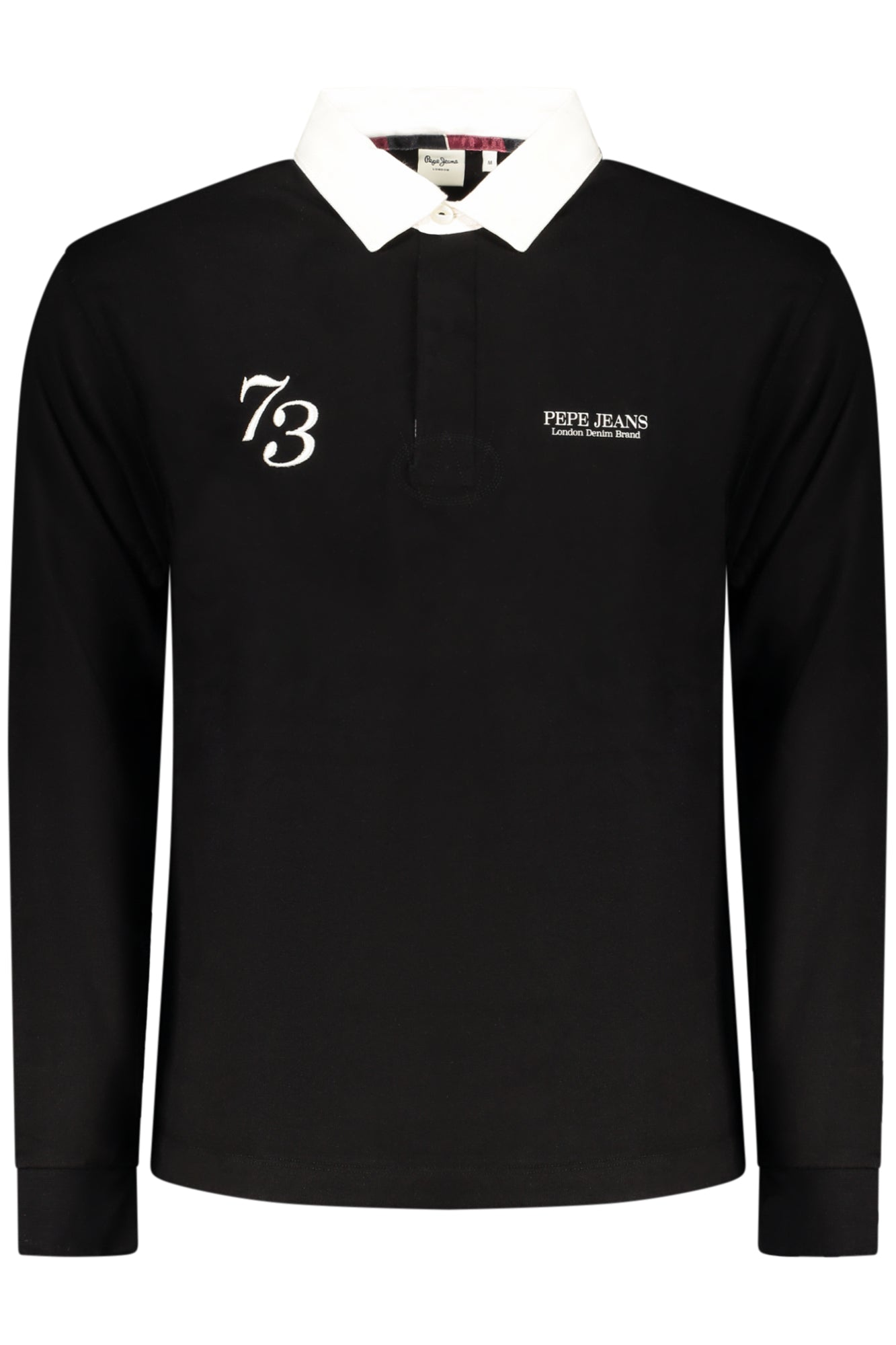 Pepe Jeans Poloshirt Herren langärmelig – Nachhaltige Baumwolle Schwarz