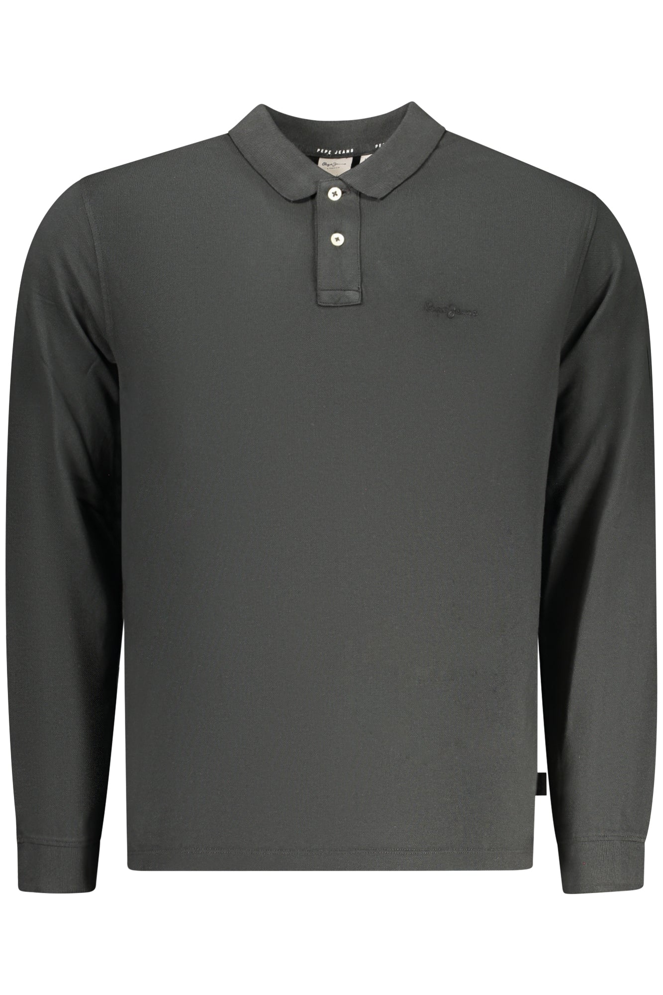PEPE JEANS Herren-Poloshirt, langärmelig, schwarz Schwarz