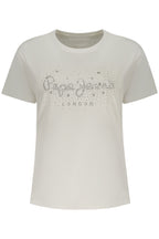 PEPE JEANS DAMEN KURZARM-T-SHIRT WEISS