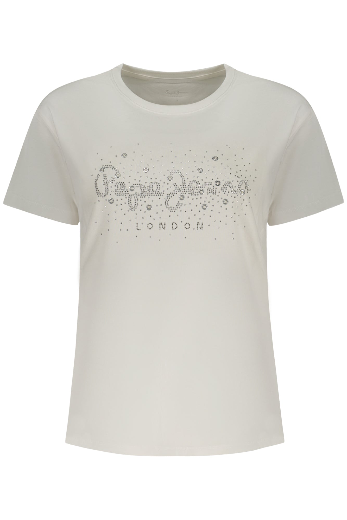 Pepe Jeans Damen Kurzarm-T-Shirt Weiss Weiß