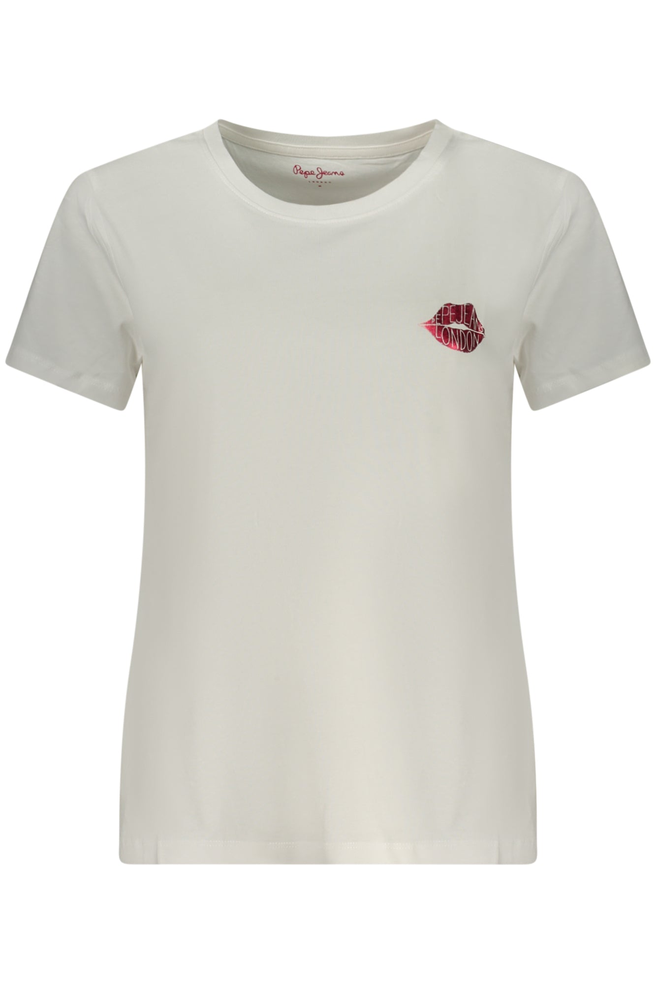 Pepe Jeans Damen T-Shirt Schwarz – Kurzarm-Shirt aus nachhaltiger Baumwolle Weiß