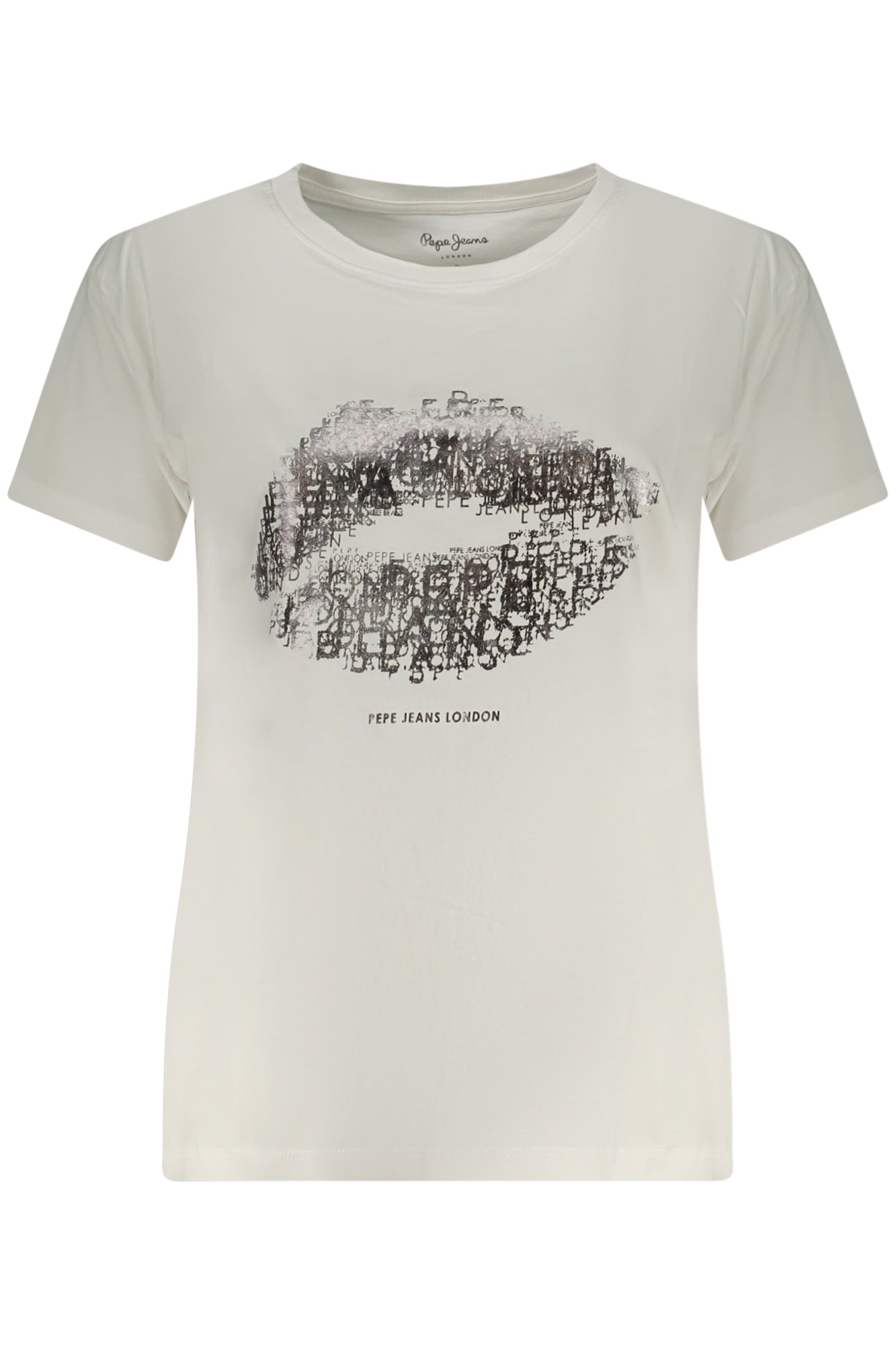 Pepe Jeans Damen Kurzarm-T-Shirt Weiss Weiß