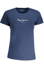 PEPE JEANS DAMEN KURZARM T-SHIRT BLAU