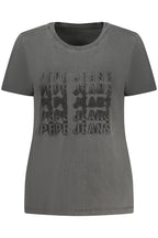 PEPE JEANS DAMEN KURZARM-T-SHIRT SCHWARZ