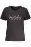 PEPE JEANS DAMEN KURZARM-T-SHIRT SCHWARZ