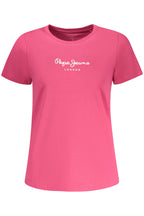 PEPE JEANS DAMEN ROSA KURZARM-T-SHIRT