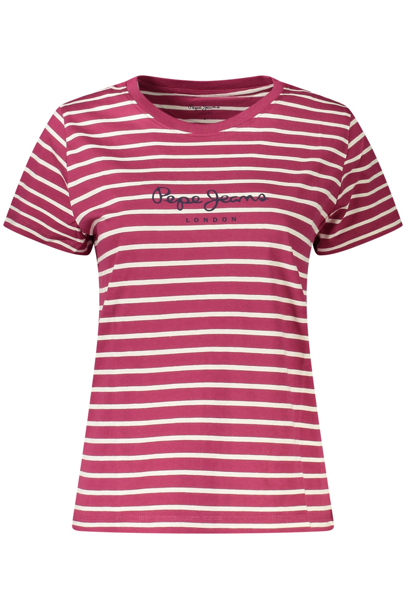 Pepe Jeans Damen T-Shirt – Lila Kurzarm-Shirt aus Bio-Baumwolle | soulluna.de Violett
