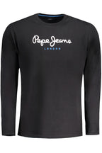 PEPE JEANS Herren Langarmshirt Schwarz