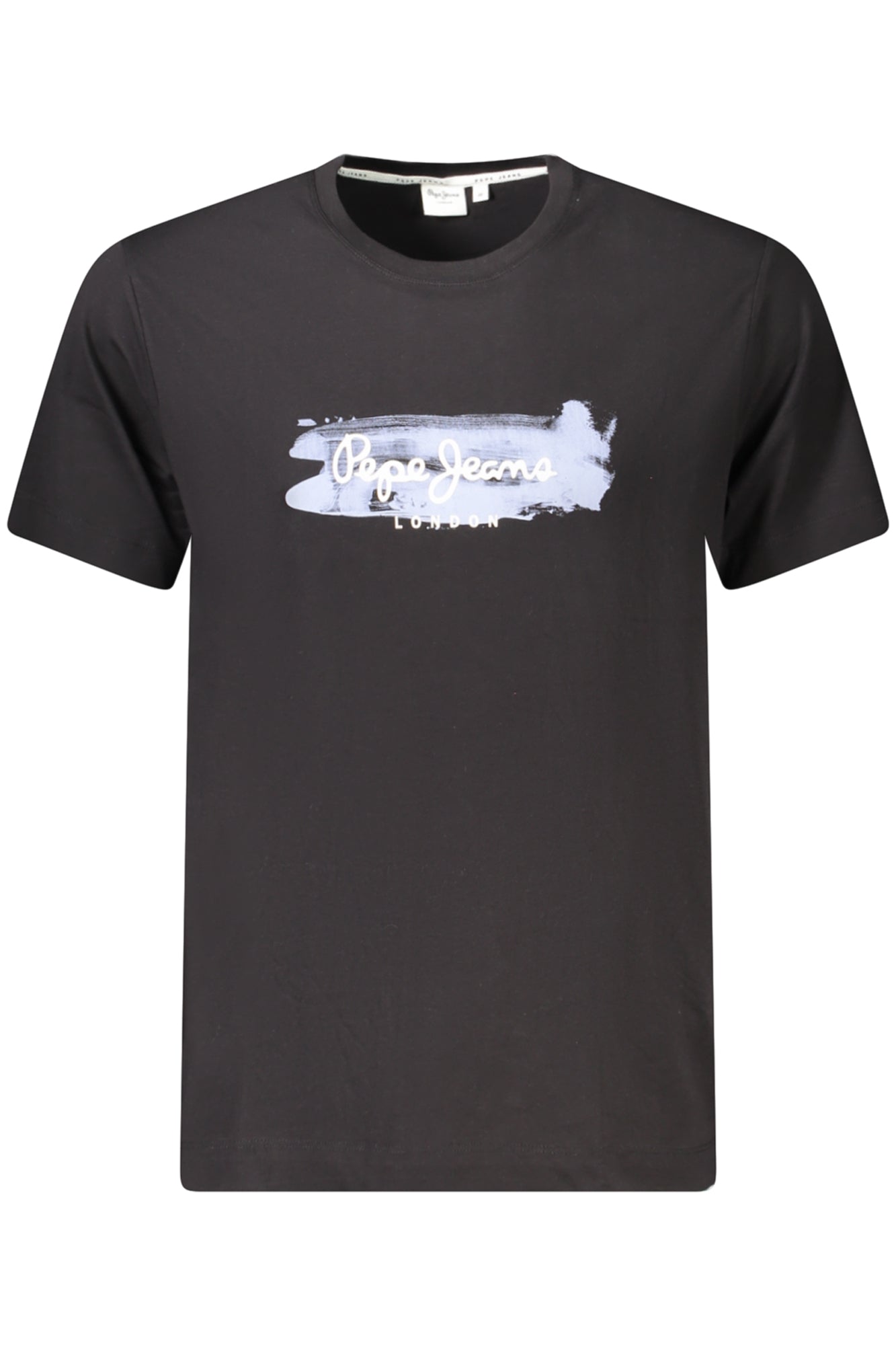 Pepe Jeans Kurzarm-T-Shirt Herren Schwarz – Nachhaltige Baumwolle mit Logo-Print Schwarz