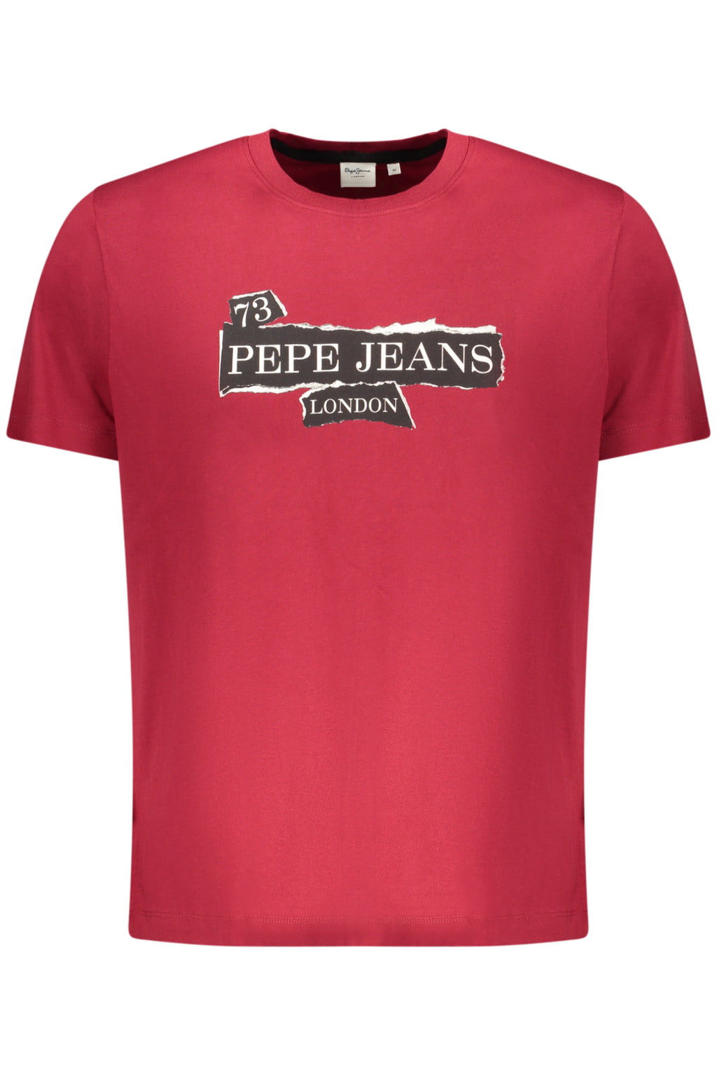 PEPE JEANS Herren-T-Shirt mit kurzen Ärmeln, Rot
