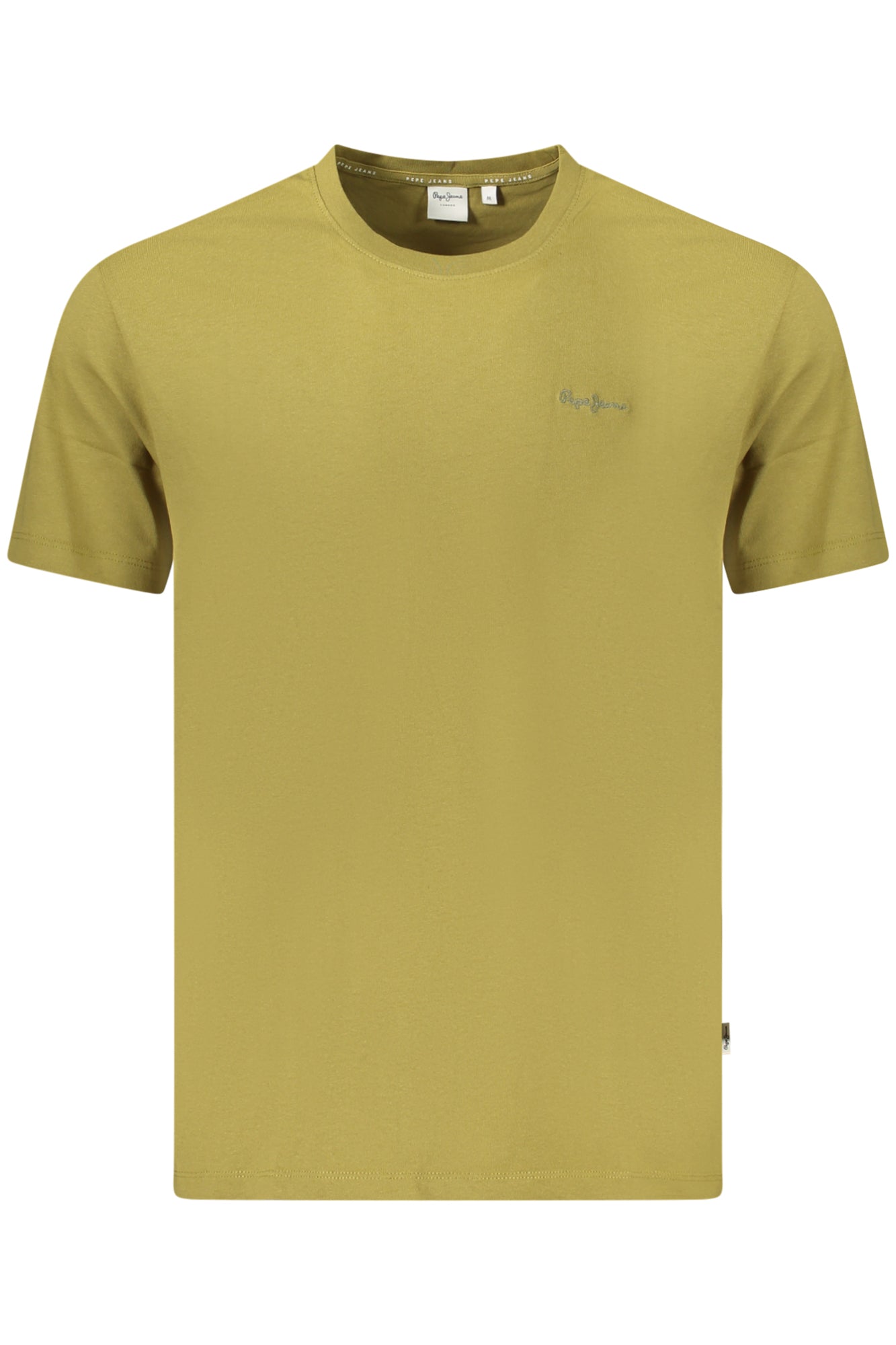 Pepe Jeans T-Shirt Herren – Weißes Kurzarm-Shirt mit Logo-Stickerei Grün