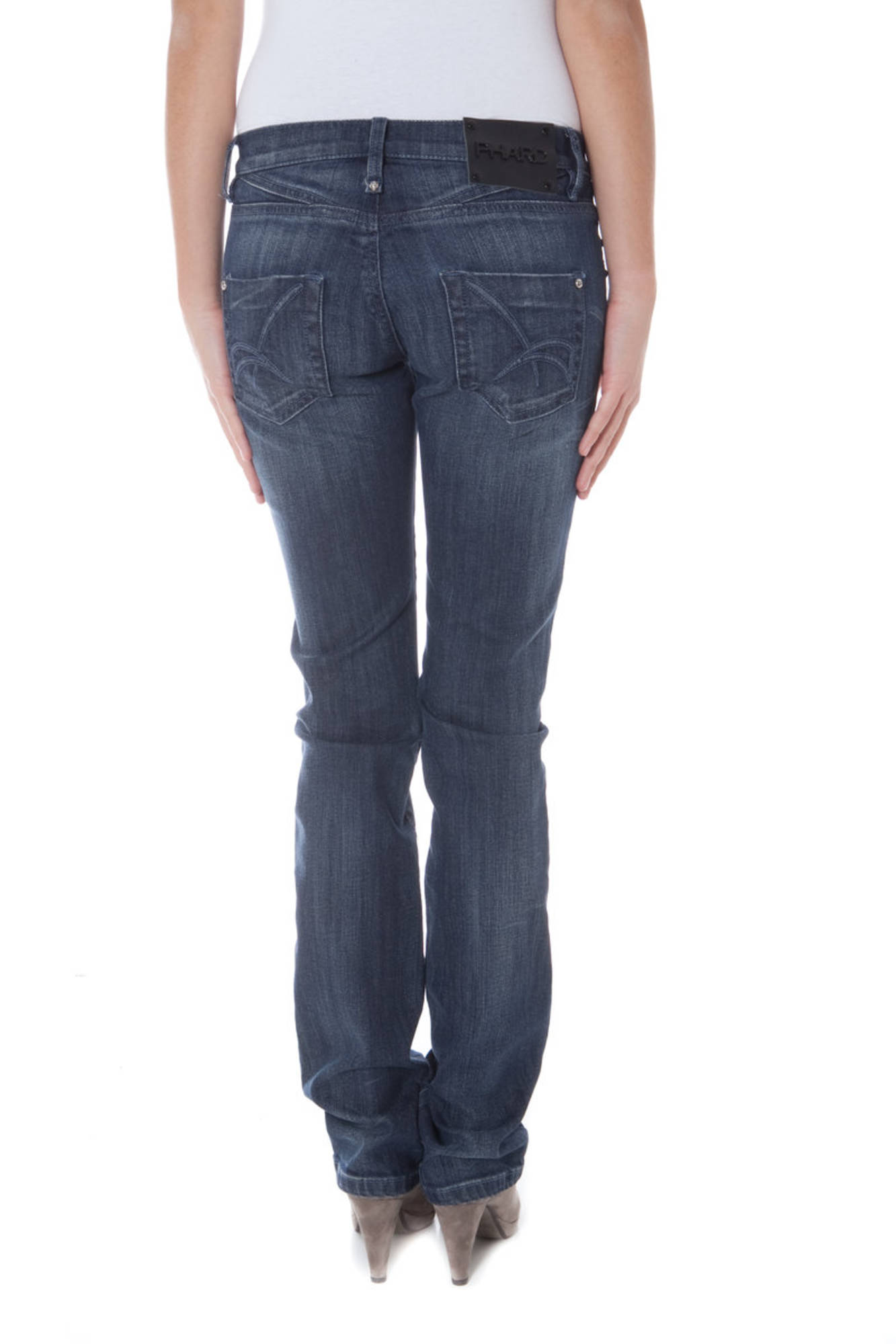 Blu Damen Denim Denim Hard Jeans Blau