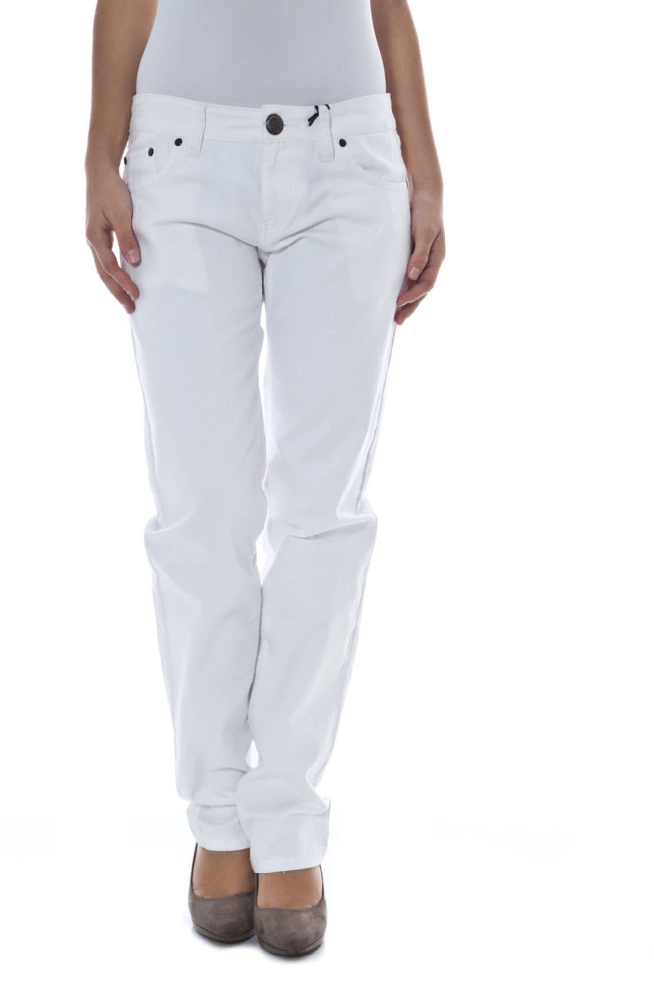 Phard Weisse Damenhose Weiß