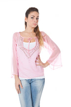PHARD LANGARM T-SHIRT DAMEN ROSA