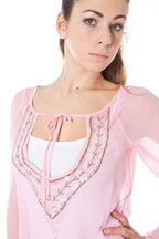 PHARD LANGARM T-SHIRT DAMEN ROSA