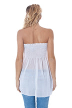 WEISSES BLUSHARD-TOP FÜR DAMEN