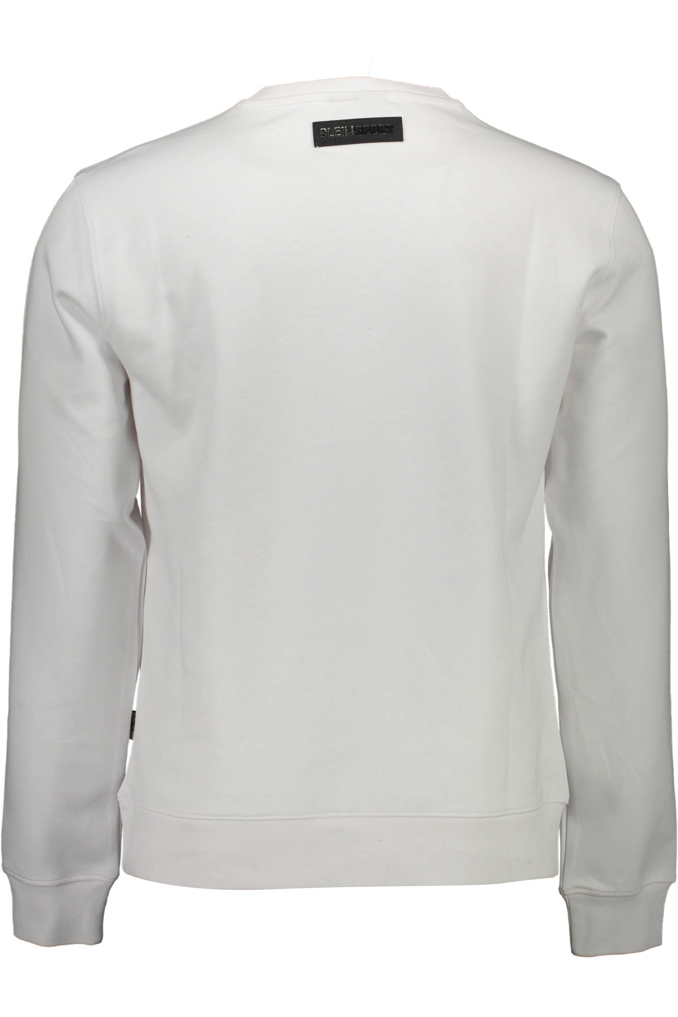 PLEIN SPORT Sweatshirt Herren mit Zip – Weißes Logo-Sweatshirt für Herbst/Winter Weiß