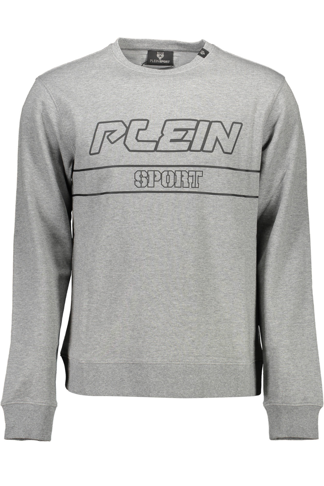 PLEIN SPORT Sweatshirt Herren Grau – Rundhalsausschnitt mit Kontrastdetails | soulluna.de Grau Main image
