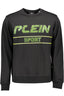PLEIN SPORT Sweatshirt Herren Schwarz – Rundhalsausschnitt mit Kontrastdetails Schwarz