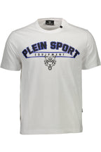 PLEIN SPORT KURZARM-T-SHIRT HERREN WEISS