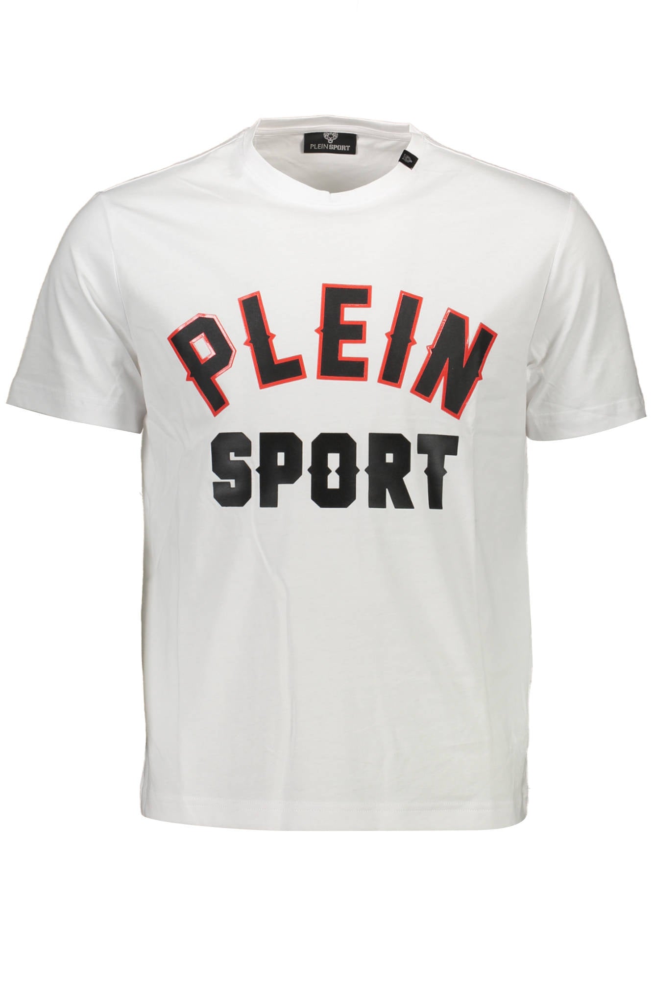 PLEIN SPORT WEISSES KURZARM-T-SHIRT FÜR HERREN