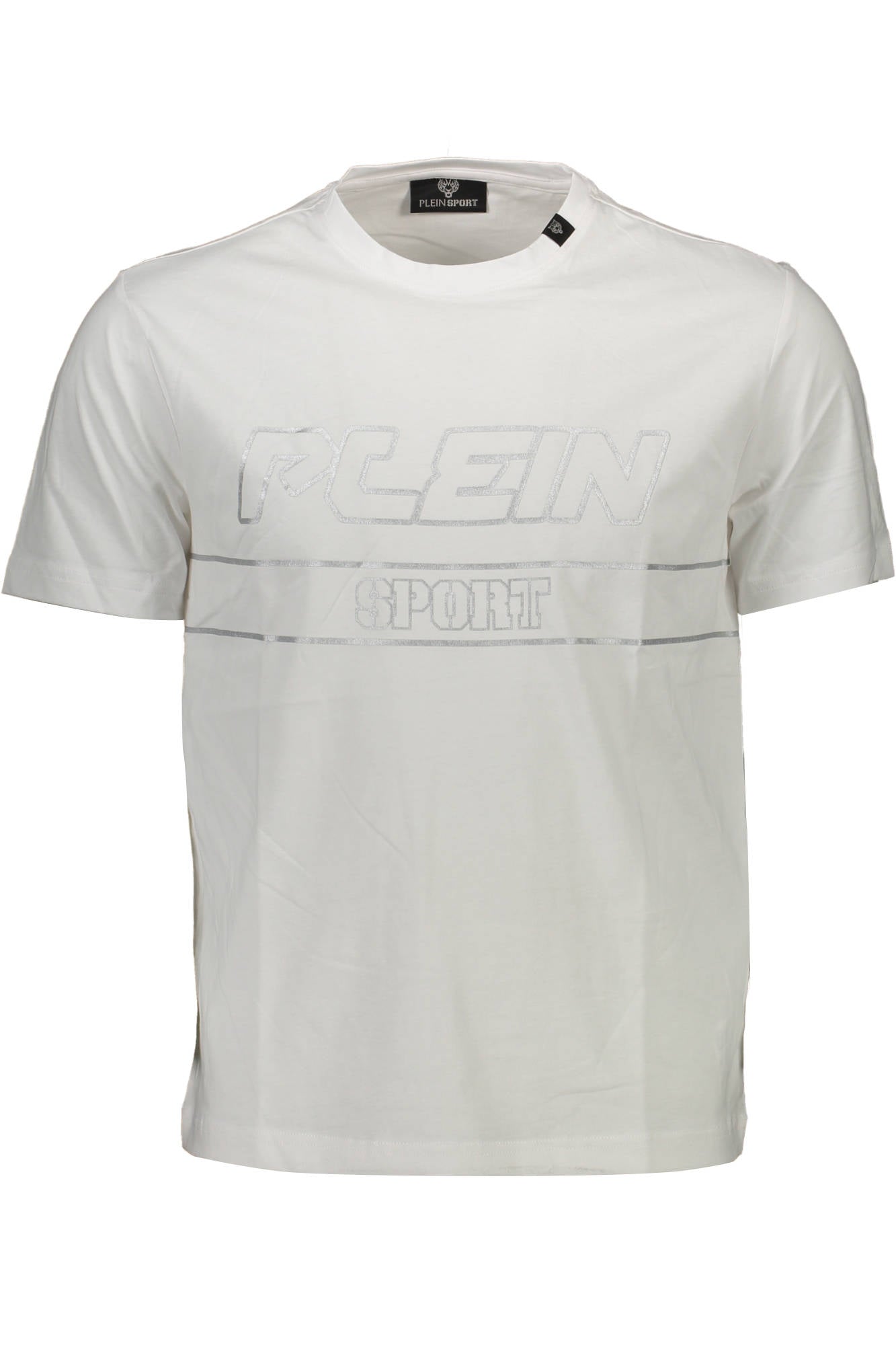 PLEIN SPORT WEISSES KURZARM-T-SHIRT FÜR HERREN