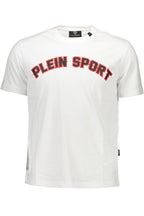 PLEIN SPORT WEISSES KURZARM-T-SHIRT FÜR HERREN