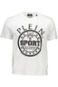 PLEIN SPORT WEISSES KURZARM-T-SHIRT FÜR HERREN