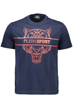 PLEIN SPORT KURZARM-T-SHIRT HERREN BLAU
