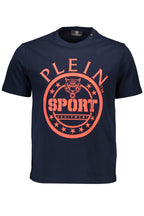 PLEIN SPORT KURZARM-T-SHIRT HERREN BLAU