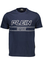 PLEIN SPORT KURZARM-T-SHIRT HERREN BLAU