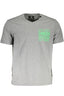 PLEIN SPORT Kurzarm T-Shirt Herren Grau – V-Ausschnitt mit Logo | soulluna.de Grau