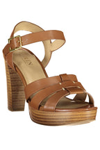 RALPH LAUREN DAMEN-SANDALEN BRAUNER SCHUH