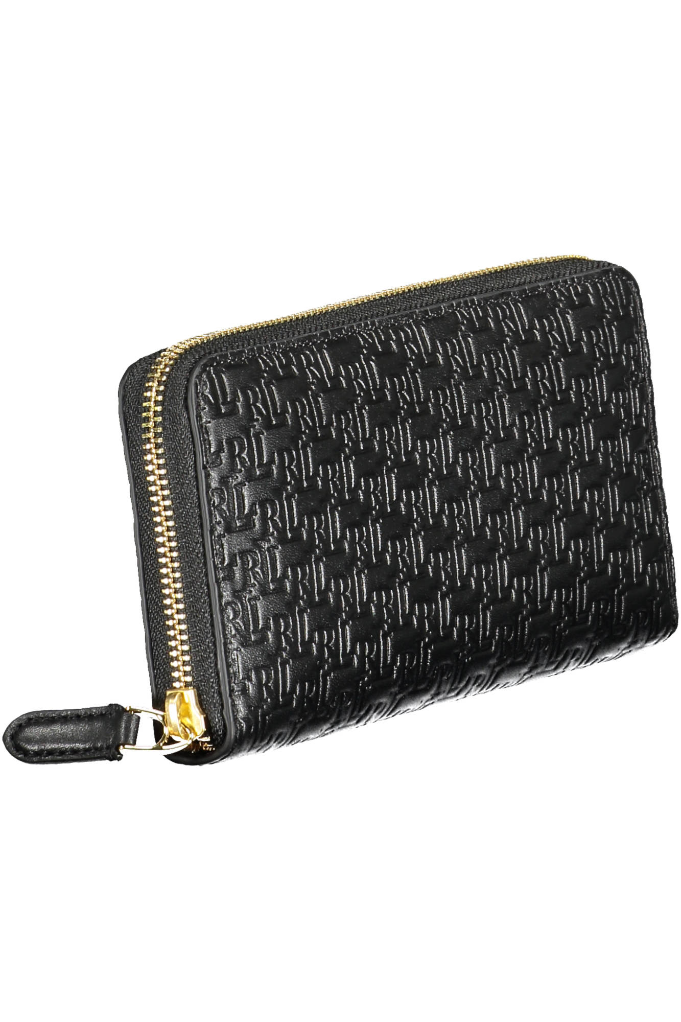 RALPH LAUREN Geldbörse Damen – Elegante Portemonnaie aus 100% Pelle für Herbst/Winter Schwarz