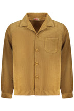 Herren-Langarmhemd mit Gewehrmotiv, braun