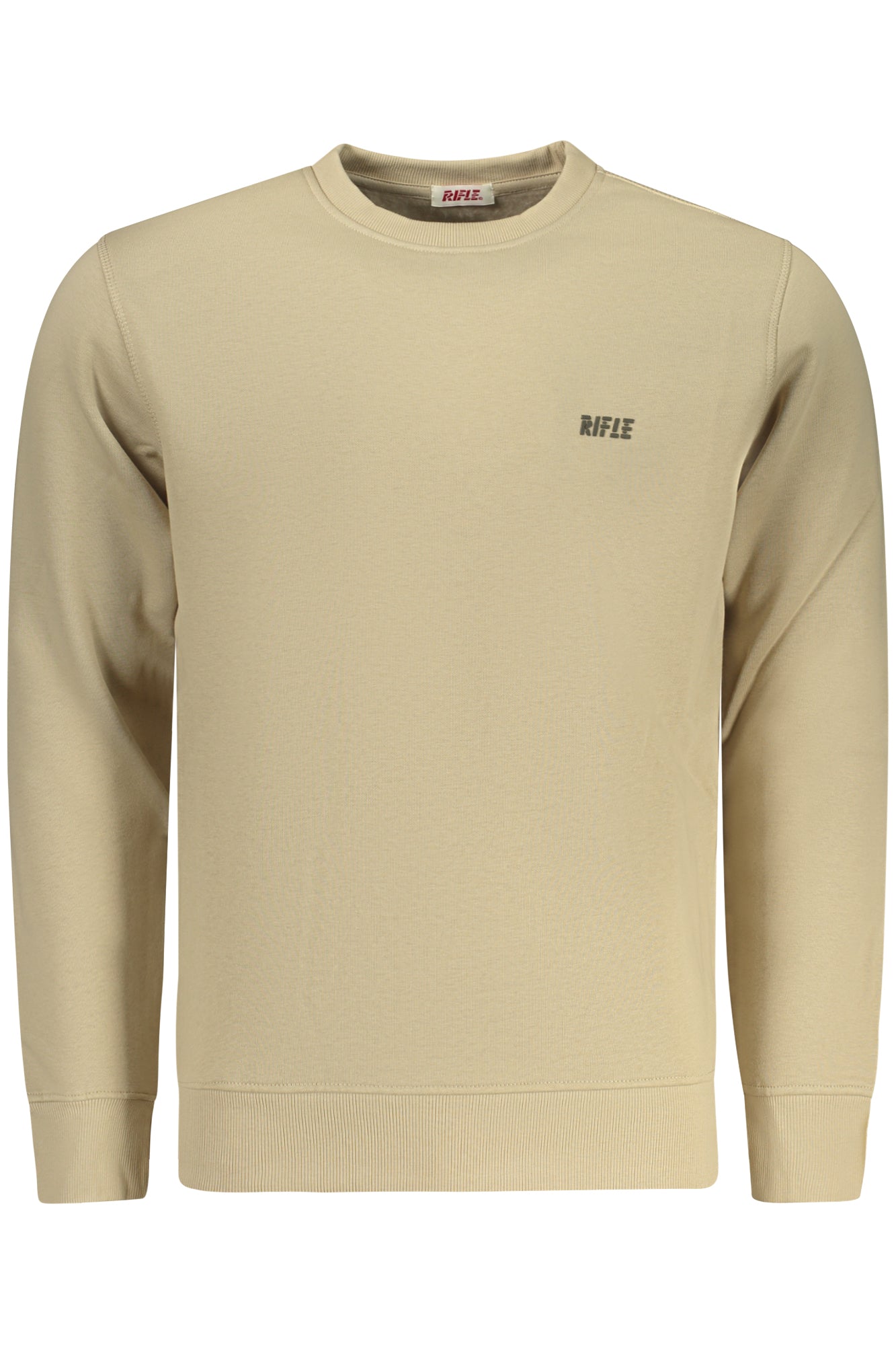 RIFLE Herren-Sweatshirt mit Reißverschluss, beige