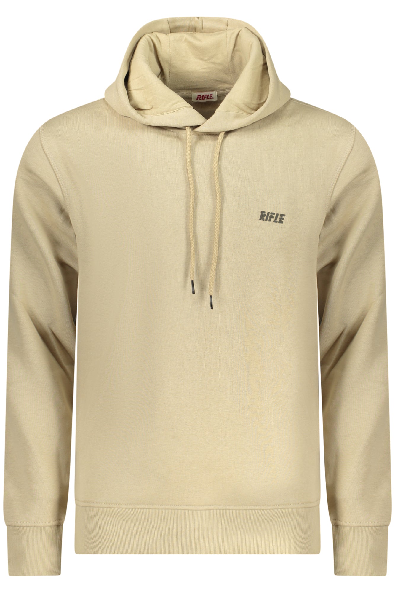 RIFLE Sweatshirt Herren mit Reißverschluss – Weißer Kapuzenpullover für Herbst/Winter Beige